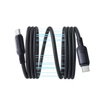 USB-C to USB-C kaabel Baseus PicoGo 1 m, Must, data up to 0.48 Gbit/s