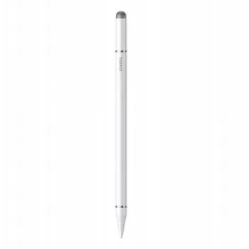 Stylus Baseus Smooth Writing III 3-in-1 magnetversioon — passiivne, valge