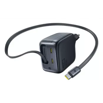 Laadija Baseus EnerCore CJ11 kiirlaadija 3C 67W — 3× USB-C, vahelduvvoolu sisend, must