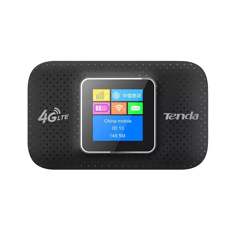 Kaasaskantav ruuter TENDA 4G185 — Ühesageduslik 2,4 GHz, Wi‑Fi 4 (802.11n), LTE 4G, 150 Mbit/s, SIM-pesa, USB, sisemised 2 antenni, akutoitel