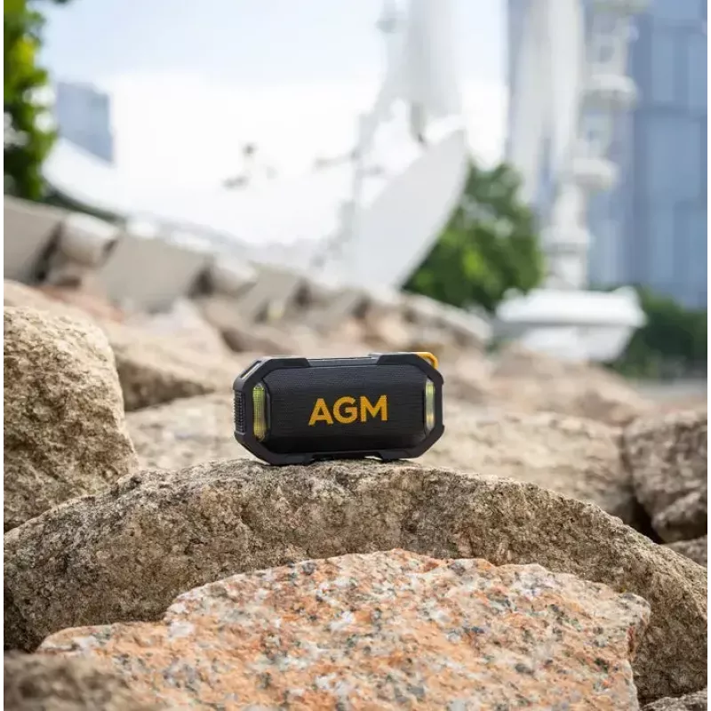 Peokõlar Beafon AGM Mag Rock — juhtmevaba 8 W, aku 1800 mAh, kuni 10 h, must/oranž, nuppudega helitugevuse reguleerimine