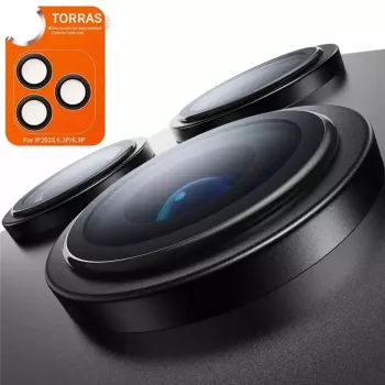 Torras Lens Guard iPhone 17 Pro jaoks — must kaitsev kaameraobjektiivi kate