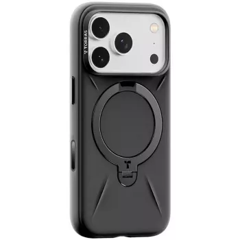 Kaitsev telefoniümbris Torras Spin Softune iPhone 17 Pro Max jaoks – must