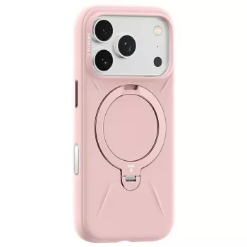 Telefonikohver Torras Ostand Spin Softune Series iPhone 17 Pro jaoks — Roosa