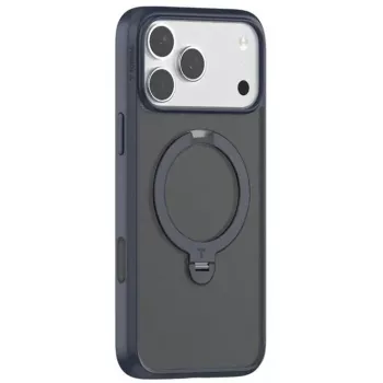 Telefoniümbris Torras Ostand Spin Series iPhone 17 Pro-le, tumesinine
