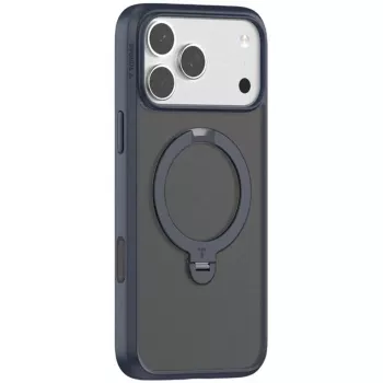 Telefonikott Torras Ostand Spin Series iPhone 17 Pro Maxile, tumesinine