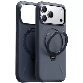 Telefonikate Torras Spin Softune Series iPhone 17 Pro jaoks, tumesinine, pehme kaitseümbris