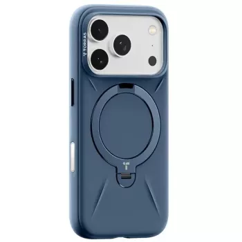 Telefoniümbris Torras Softune Series iPhone 17 Pro Max jaoks, tumesinine