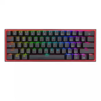 Klaviatuur REDRAGON FIZZ PRO K616-RGB B Gaming USB RF traadita Bluetooth QWERTY must punane