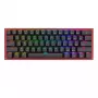 Klaviatuur REDRAGON FIZZ PRO K616-RGB B Gaming USB RF traadita Bluetooth QWERTY must punane