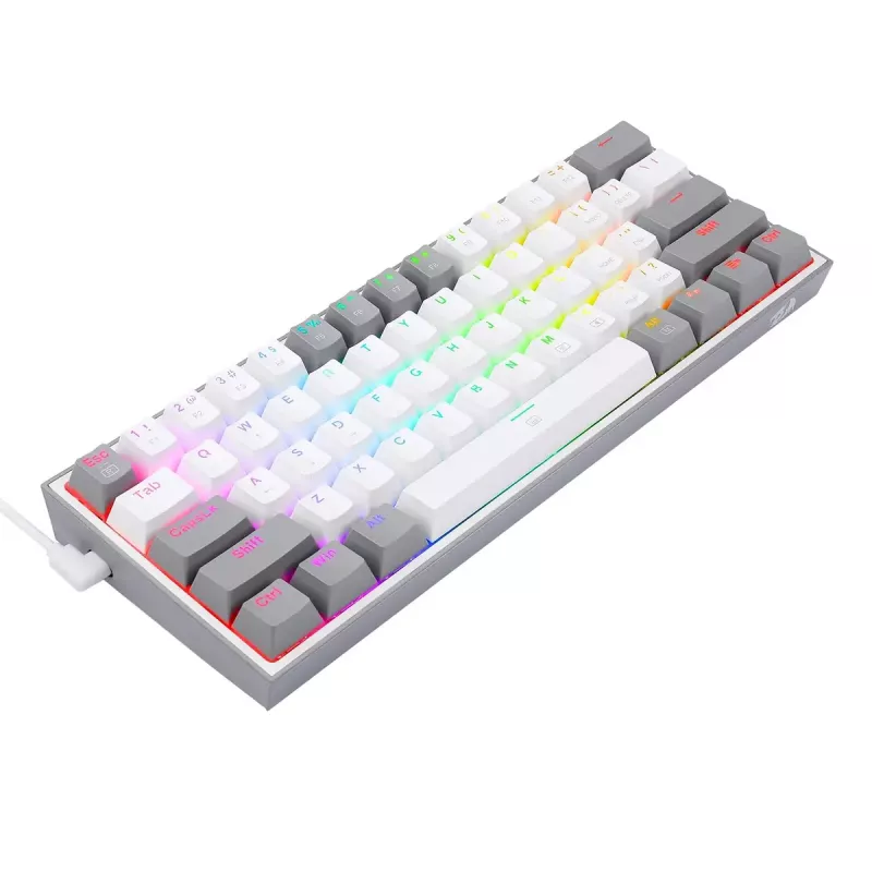 Mehaaniline klaviatuur REDRAGON K617-RGB Fizz, juhtmega USB, hall valge