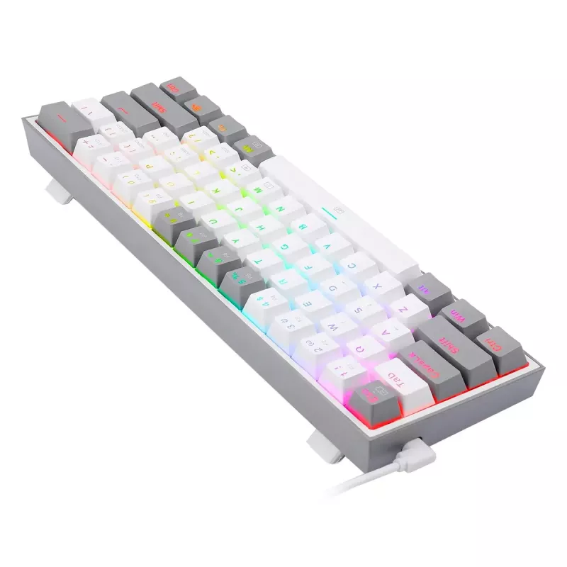 Mehaaniline klaviatuur REDRAGON K617-RGB Fizz, juhtmega USB, hall valge