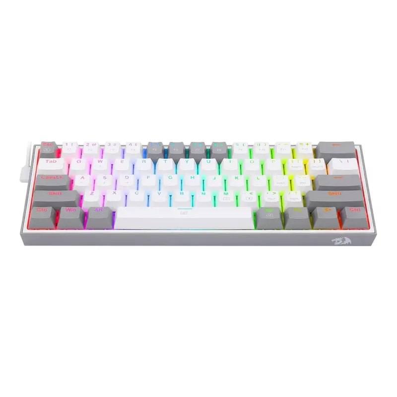 Mehaaniline klaviatuur REDRAGON K617-RGB Fizz, juhtmega USB, hall valge