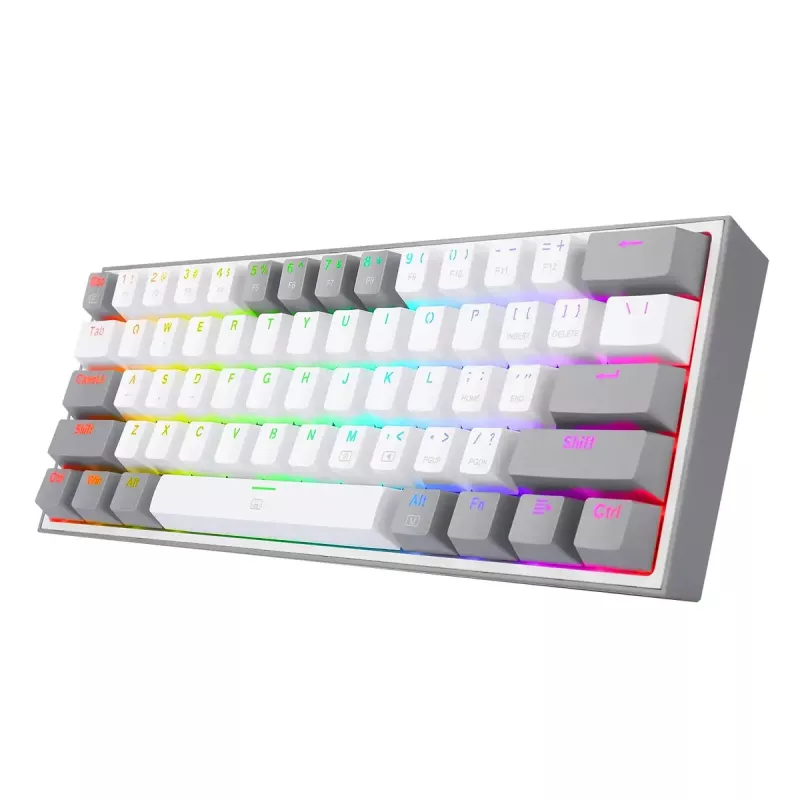 Mehaaniline klaviatuur REDRAGON K617-RGB Fizz, juhtmega USB, hall valge