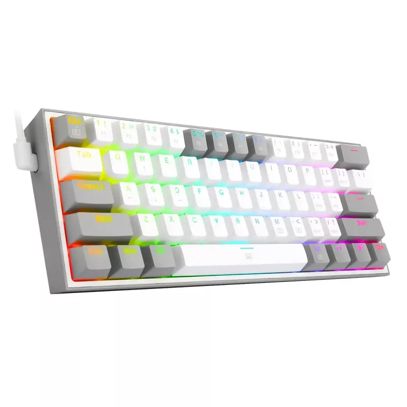 Mehaaniline klaviatuur REDRAGON K617-RGB Fizz, juhtmega USB, hall valge