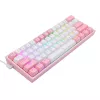 Mehaaniline klaviatuur REDRAGON K617-Fizz RGB — juhtmega USB, roosa/valge, 1,5 m kaabel