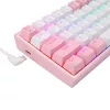 Mehaaniline klaviatuur REDRAGON K617-Fizz RGB — juhtmega USB, roosa/valge, 1,5 m kaabel