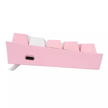 Mehaaniline klaviatuur REDRAGON K617-Fizz RGB — juhtmega USB, roosa/valge, 1,5 m kaabel