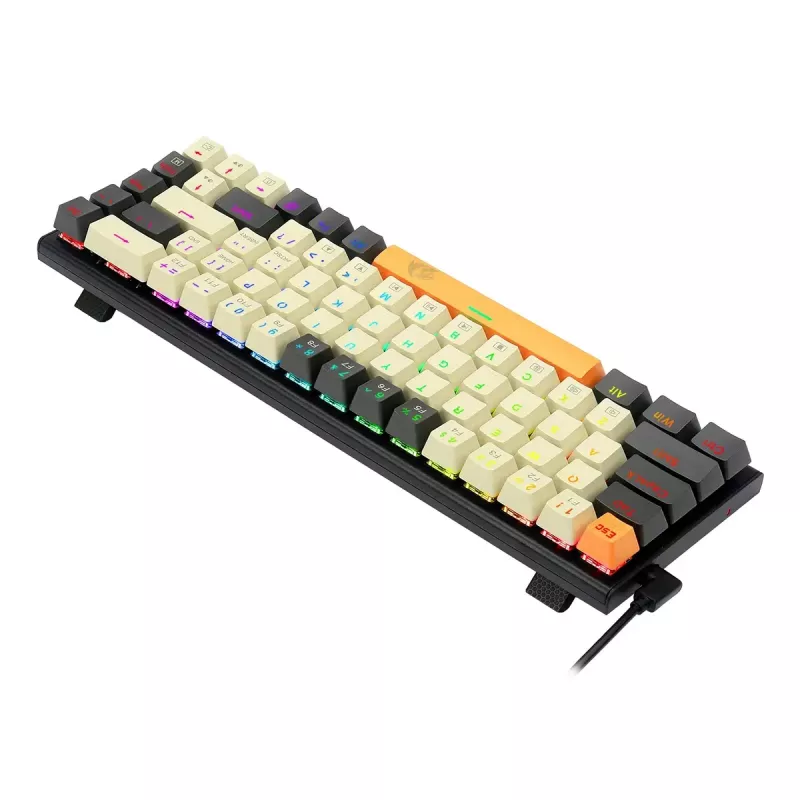 Klaviatuur REDRAGON K633CGO-RGB Ryze mehaaniline juhtmega USB must valge