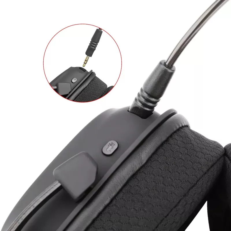 Juhtmega Bluetooth kõrvaklapid REDRAGON H510 Zeus Pro RGB — 20–20000 Hz, 1,8 m kaabel, Must