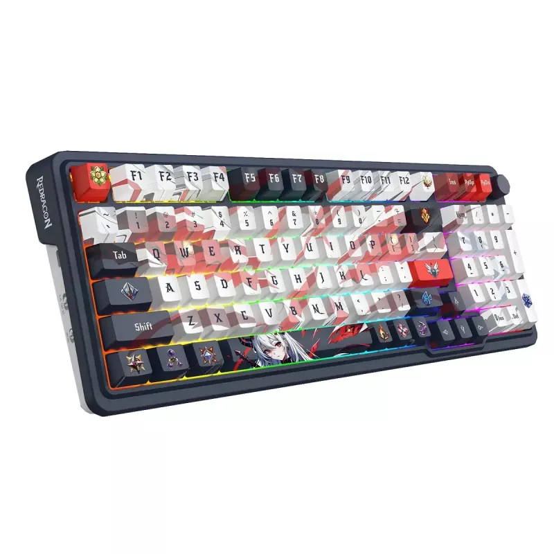 Mehaaniline klaviatuur REDRAGON K686AK-RGB-PRO — RF juhtmevaba + USB, tumesinine valge, 1,5 m kaabel