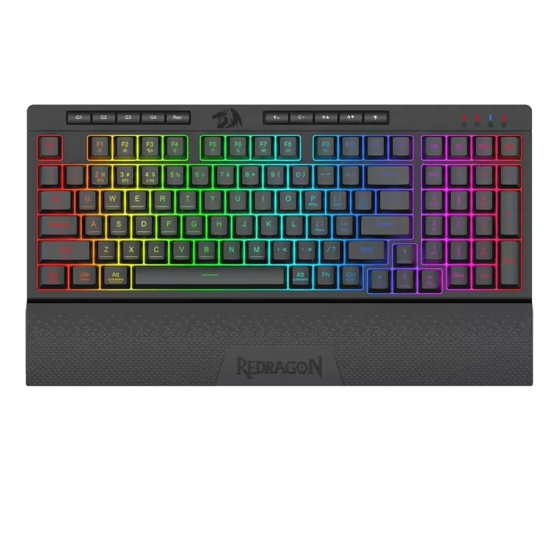 Klaviatuur REDRAGON K515-RGB SHIVA 98 USB must membraan juhtmega