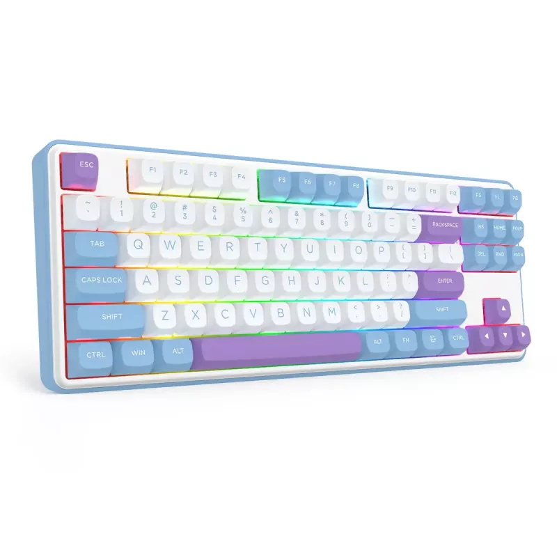 Mehaaniline klaviatuur REDRAGON K707WBP-RGB-PRO juhtmega USB sinine valge