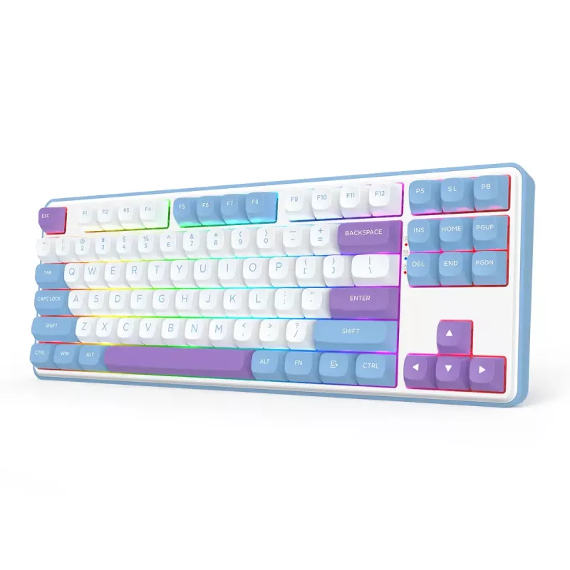 Mehaaniline klaviatuur REDRAGON K707WBP-RGB-PRO juhtmega USB sinine valge