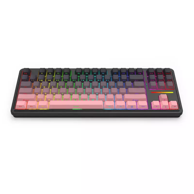Mehaaniline klaviatuur REDRAGON Antonium Pro K728SP-RGB-PRO — USB, RF juhtmevaba, Bluetooth, must/roosa