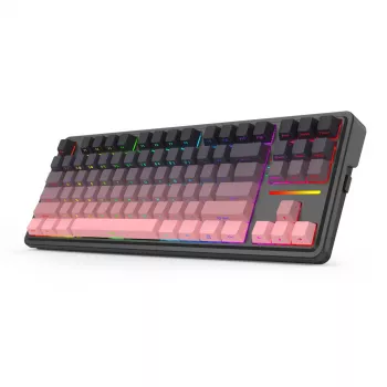 Mehaaniline klaviatuur REDRAGON Antonium Pro K728SP-RGB-PRO — USB, RF juhtmevaba, Bluetooth, must/roosa