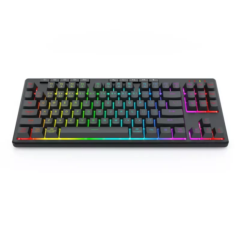 REDRAGON K516RGB-PRO SHIVA PRO 87 klaviatuur USB RF Juhtmevaba Bluetooth Must
