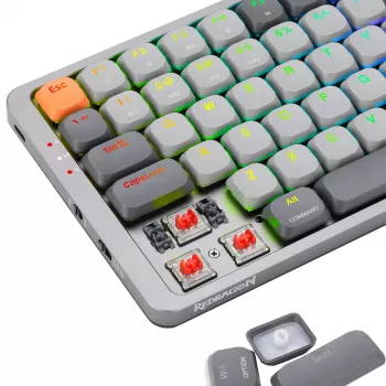Mehaaniline klaviatuur REDRAGON K652GG-RGB-PRO juhtmega juhtmevaba Bluetooth hall