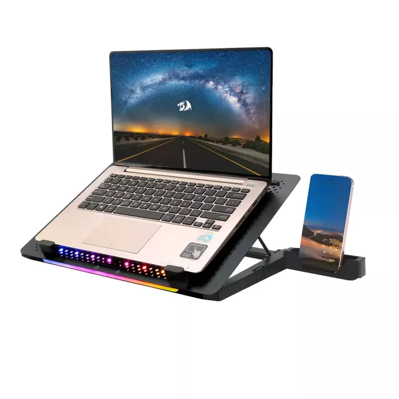 Sülearvuti jahutusalus REDRAGON GCP500 Ivy ergonoomiline disain 5 ventilaatorit