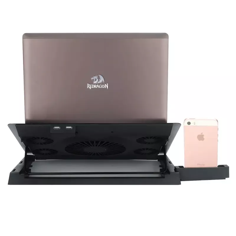 Sülearvuti jahutusalus REDRAGON GCP500 Ivy ergonoomiline disain 5 ventilaatorit