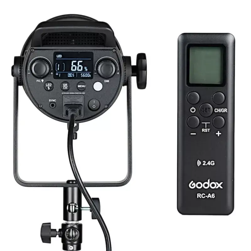 Godox FV200 fotostuudio välklamp 1/8000 s Must