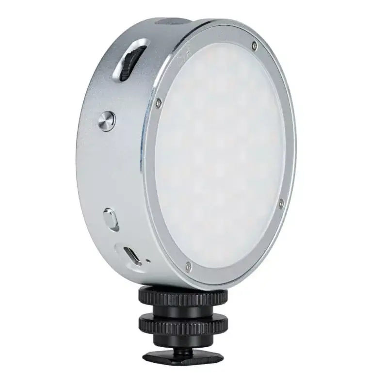 Godox R1 ümmargune 5 W RGB valgusti must hõbedane akutoitel