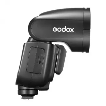 Välklamp kaamerasalvestitele Godox V1Pro Must 1,5 s taastumisajaga