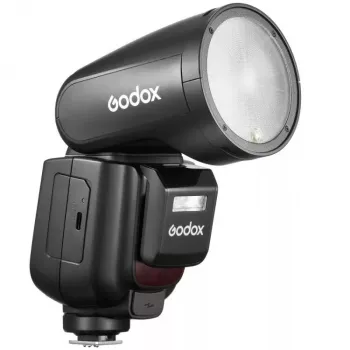 Välklamp kaamerasalvestitele Godox V1Pro Must 1,5 s taastumisajaga