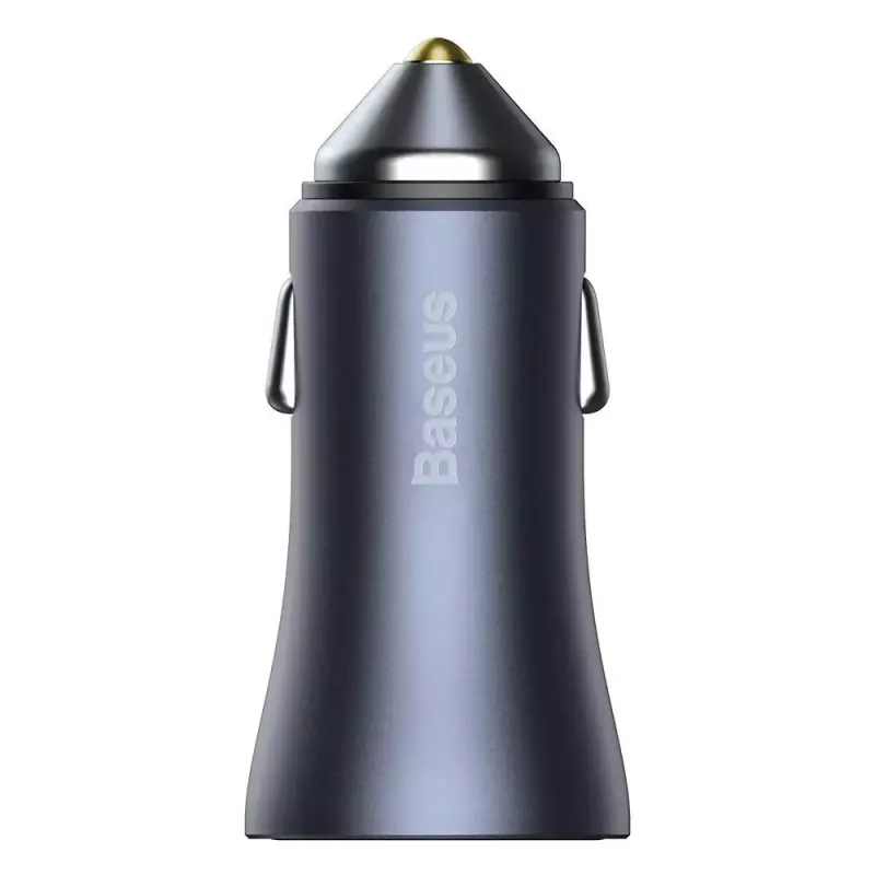 Auto laadija Baseus TZCCJD-0G 40W tumedalt hall — USB sõiduki toiteadapter, 40W väljund