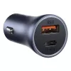 Auto laadija Baseus TZCCJD-0G 40W tumedalt hall — USB sõiduki toiteadapter, 40W väljund