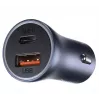 Auto laadija Baseus TZCCJD-0G 40W tumedalt hall — USB sõiduki toiteadapter, 40W väljund