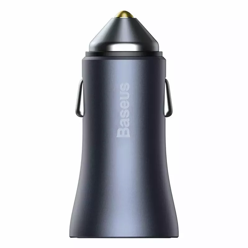 Auto laadija Baseus TZCCJD-0G 40W tumedalt hall — USB sõiduki toiteadapter, 40W väljund