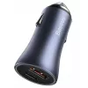 Auto laadija Baseus TZCCJD-0G 40W tumedalt hall — USB sõiduki toiteadapter, 40W väljund