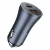 Auto laadija Baseus TZCCJD-0G 40W tumedalt hall — USB sõiduki toiteadapter, 40W väljund