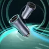 Auto laadija Baseus TZCCJD-0G 40W tumedalt hall — USB sõiduki toiteadapter, 40W väljund