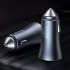 Auto laadija Baseus TZCCJD-0G 40W tumedalt hall — USB sõiduki toiteadapter, 40W väljund
