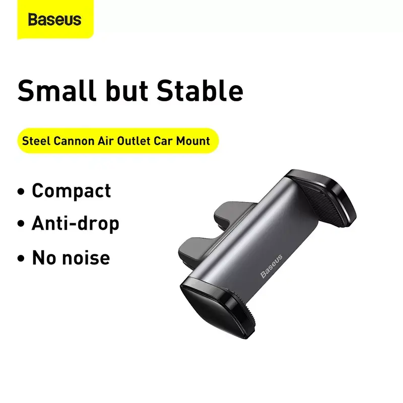 Active holder Baseus Steel Cannon Mobile phone Must Silver