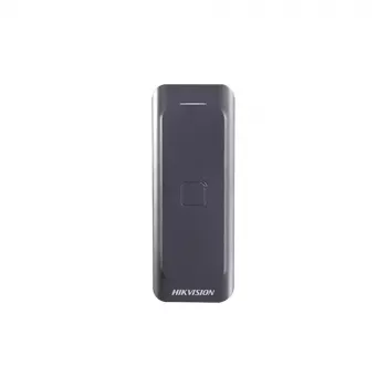 Ligipääsukontrolli lugeja Hikvision DS-K1802E, must, DC 0–12 V, max 0,15 A, 115,9×43,3×17 mm