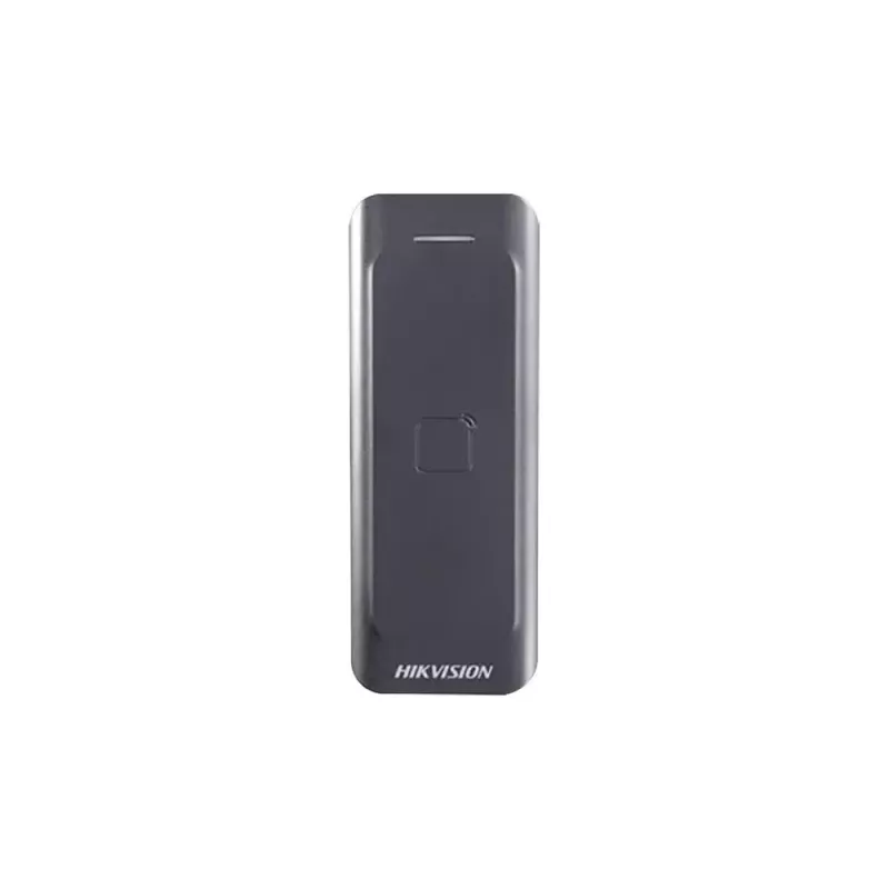 Ligipääsukontrolli lugeja Hikvision DS-K1802E, must, DC 0–12 V, max 0,15 A, 115,9×43,3×17 mm