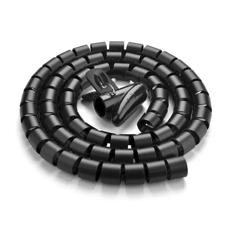 Kaablikorraldaja UGREEN Spiral Must — spiraalne kaablimähis, 1 tk